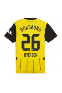 Borussia Dortmund Julian Ryerson #26 Jalkapallovaatteet Kotipaita 2024-25 Lyhythihainen